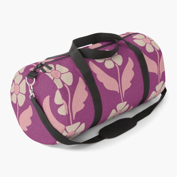 Item preview, Large Retro Scandinavian Folk Floral Berry Magenta Botanical Pattern designed and sold by DColourMuse.