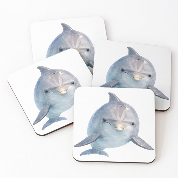 Item preview, Bottlenose Dolphin Portrait Watercolour Painting designed and sold by Jaruart.