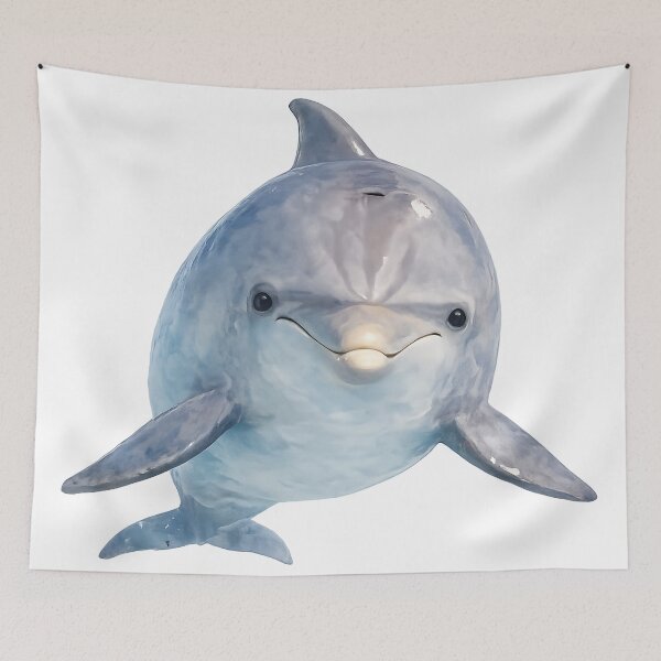 Item preview, Bottlenose Dolphin Portrait Watercolour Painting designed and sold by Jaruart.