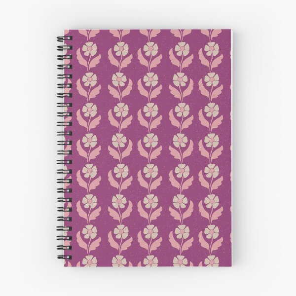 Item preview, Medium Retro Scandinavian Folk Floral Berry Magenta Botanical Pattern designed and sold by DColourMuse.