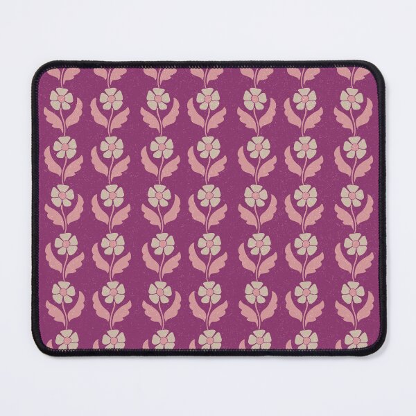 Item preview, Medium Retro Scandinavian Folk Floral Berry Magenta Botanical Pattern designed and sold by DColourMuse.