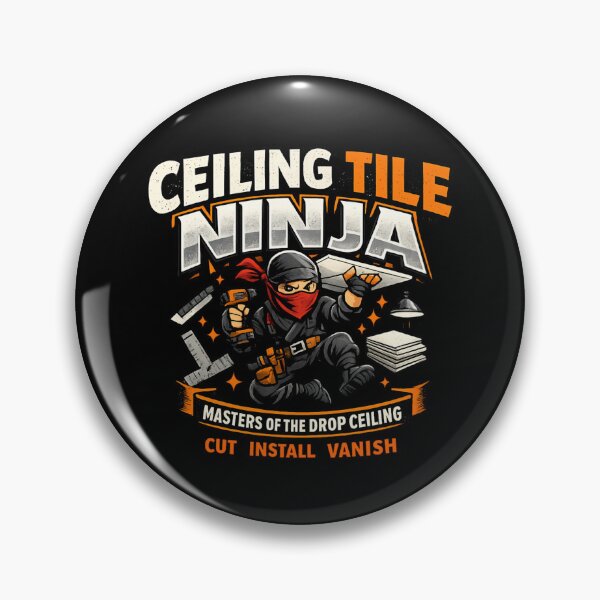 Item preview, Ceiling Tile Ninja - Funny Drop Ceiling Installer designed and sold by SidTastic .