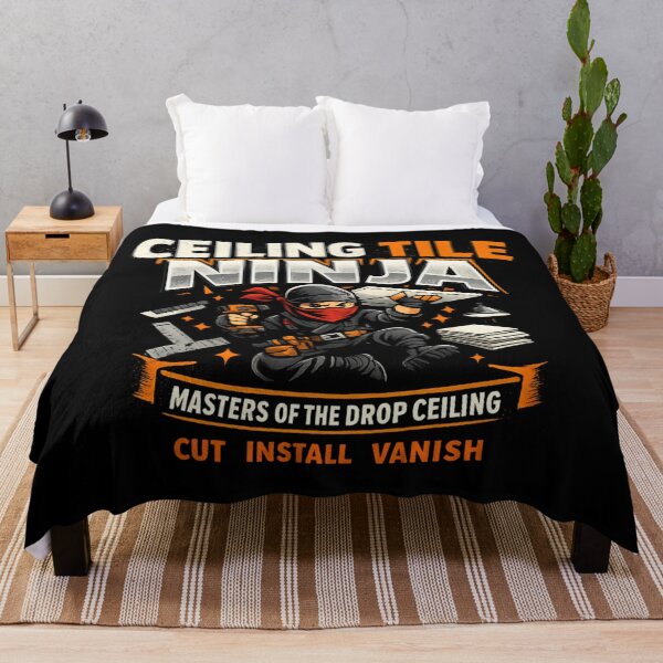 Item preview, Ceiling Tile Ninja - Funny Drop Ceiling Installer designed and sold by SidTastic .