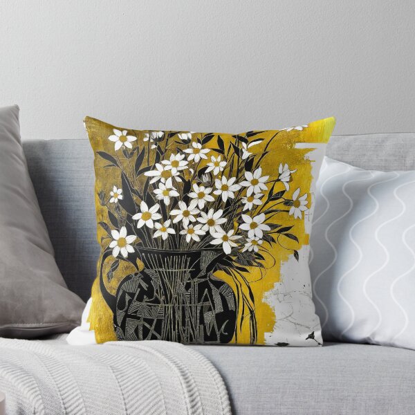 Artikelvorschau, Gänseblümchen in einer griechischen Vase entworfen und verkauft von ©Janis Zroback.