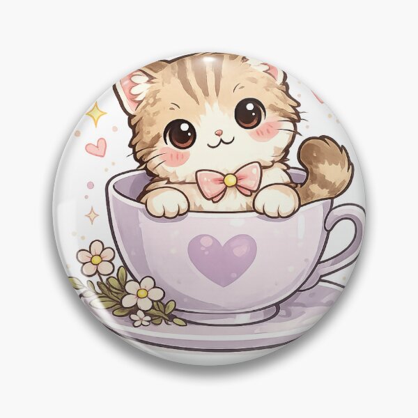 Item preview, Cute Kitten in a Teacup designed and sold by EduardTT.