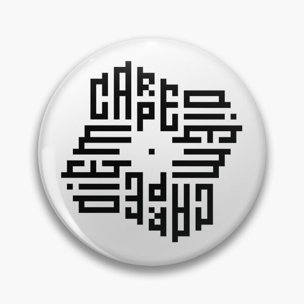 Item preview, CARPE DIEM | Black  | Modern Geometric Kufi Calligraphy | From Name to Art   designed and sold by FOR YOUR NAME.