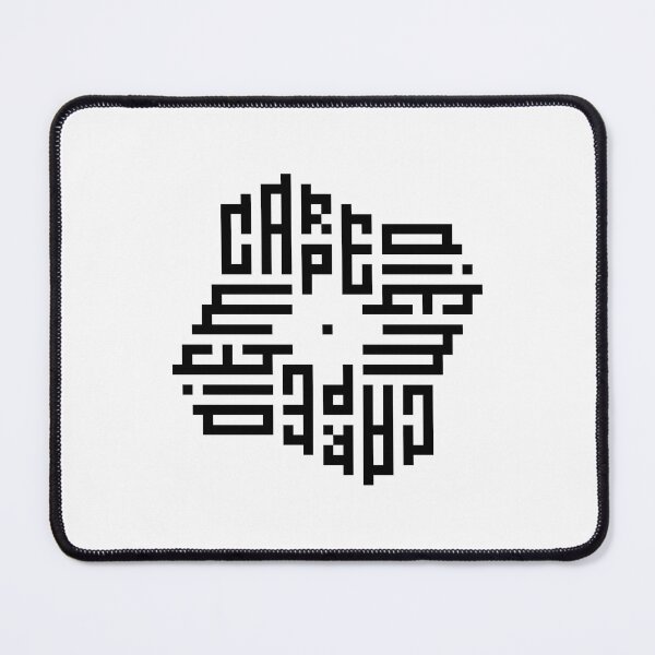 Item preview, CARPE DIEM | Black | Modern Geometric Kufi Calligraphy | From Name to Art designed and sold by FOR YOUR NAME.