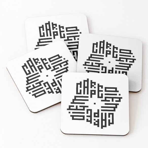 Item preview, CARPE DIEM | Black  | Modern Geometric Kufi Calligraphy | From Name to Art   designed and sold by FOR YOUR NAME.