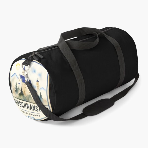 Item preview, Neuschwanstein Castle Germany Watercolor Travel Badge designed and sold by MoxisWatercolor.