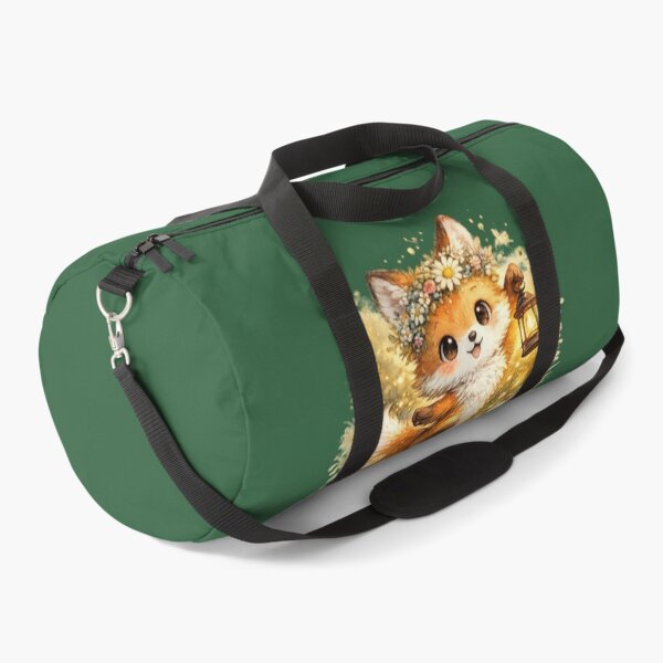 Item preview, Cute Midsummer Fox Watercolor – Kawaii Woodland Fox with Flower Crown and Lantern designed and sold by MagicMakerPh.