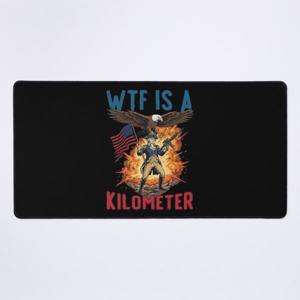 Item preview, 4th of July Shirts for Men and Women WTF is Kilometer Funny Patriotic USA Tees T Shirts designed and sold by stmpdwrld.