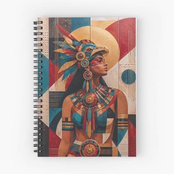 Item preview, Aztec warrior Goddess Huitzilopochtli painting. designed and sold by GalleryKauffeld.