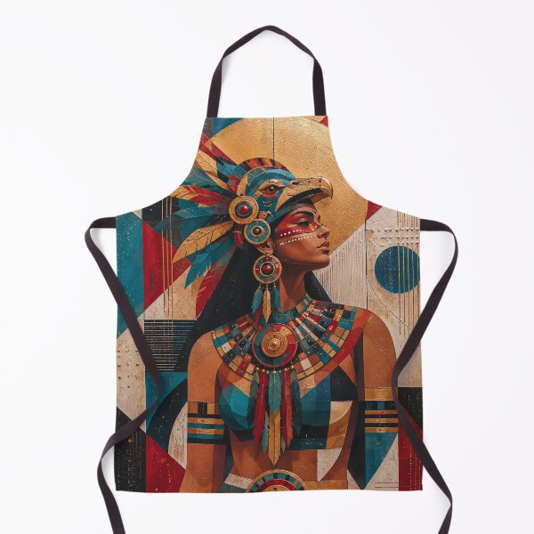 Item preview, Aztec warrior Goddess Huitzilopochtli painting. designed and sold by GalleryKauffeld.