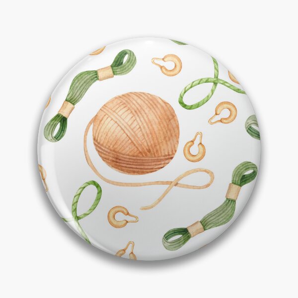 Item preview, Knitting Watercolor Seamless Pattern designed and sold by White Rabbit Design .
