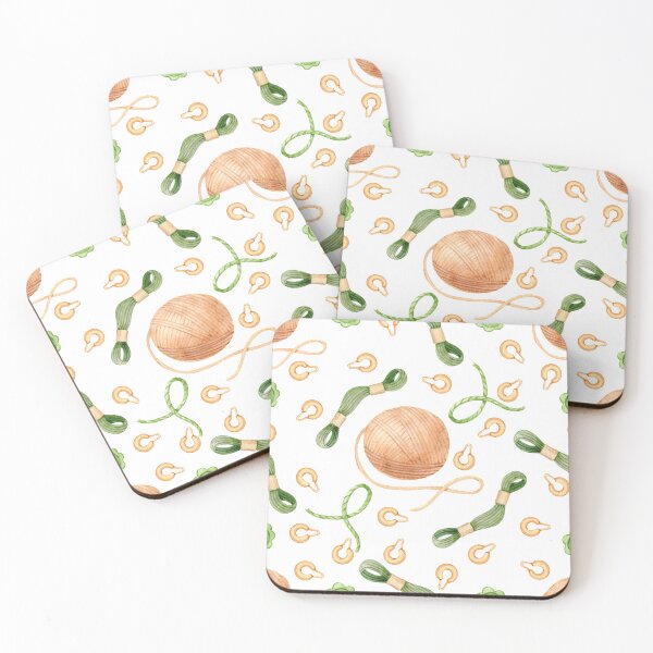 Item preview, Knitting Watercolor Seamless Pattern designed and sold by White Rabbit Design .