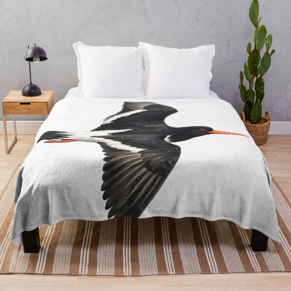 Item preview, Pied Oystercatcher in Flight Watercolour Painting designed and sold by Jaruart.
