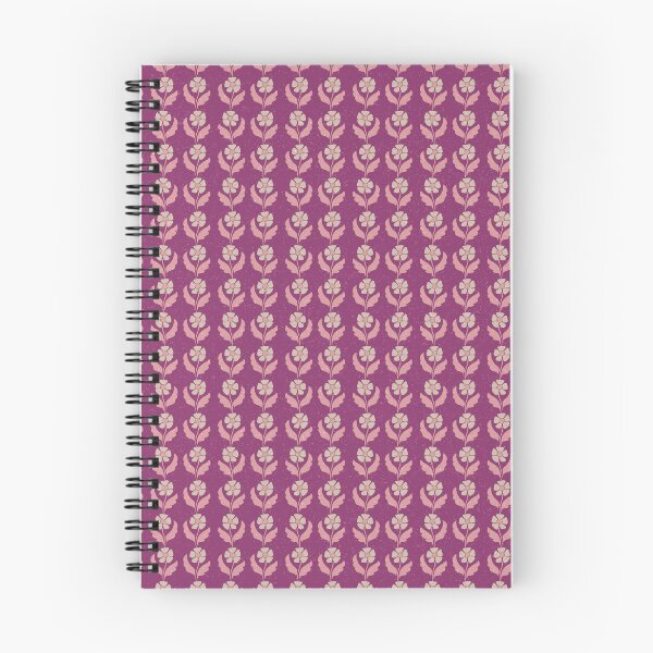 Item preview, Small Retro Scandinavian Folk Floral Berry Magenta Botanical Pattern designed and sold by DColourMuse.