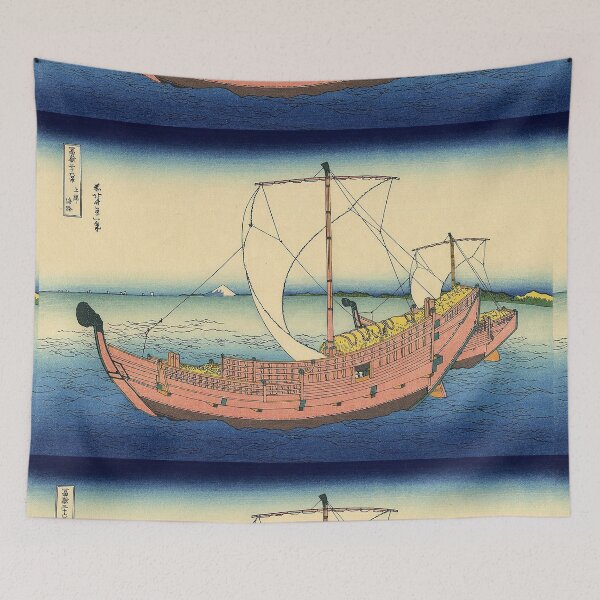 Item preview, The Kazusa Province sea route - Katsushika Hokusai designed and sold by themasters.