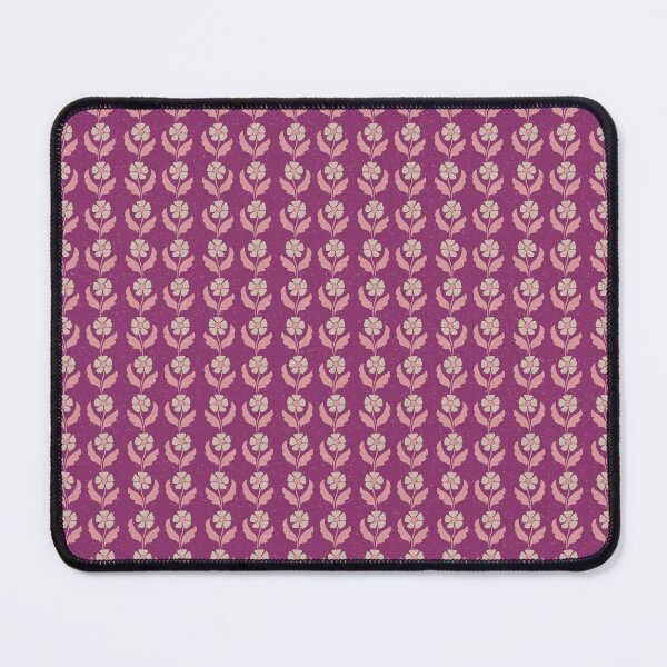 Item preview, Small Retro Scandinavian Folk Floral Berry Magenta Botanical Pattern designed and sold by DColourMuse.