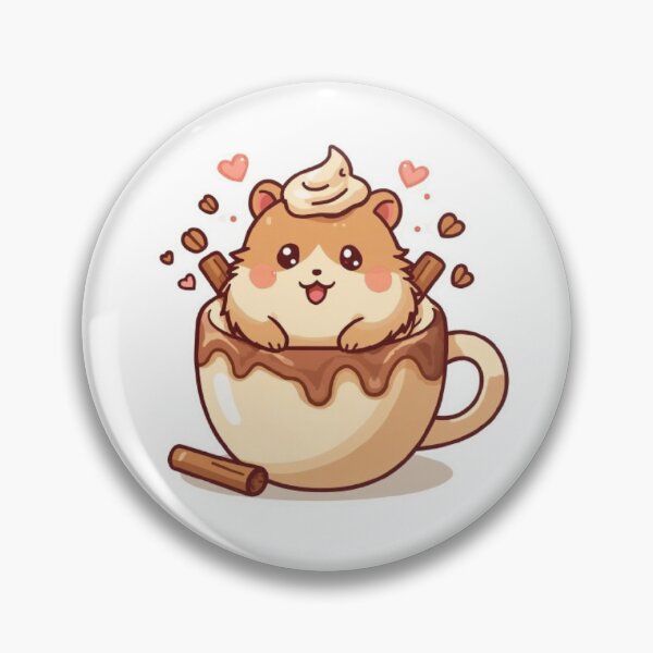 Item preview, Cute Coffee Hamster Kawaii Sticker | Cozy Coffee Lover Gift designed and sold by Stylestickers55.