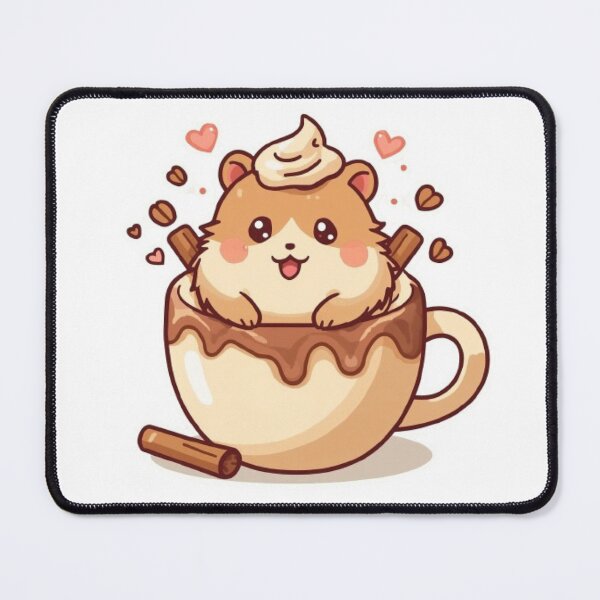 Item preview, Cute Coffee Hamster Kawaii Sticker | Cozy Coffee Lover Gift designed and sold by Stylestickers55.