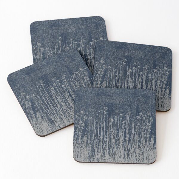 Item preview, Rustic Modern Botanical Dark Blue Warm Grey designed and sold by jocelynsart.