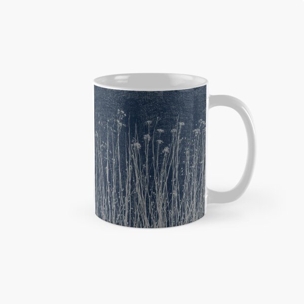 Item preview, Rustic Modern Botanical Dark Blue Warm Grey designed and sold by jocelynsart.