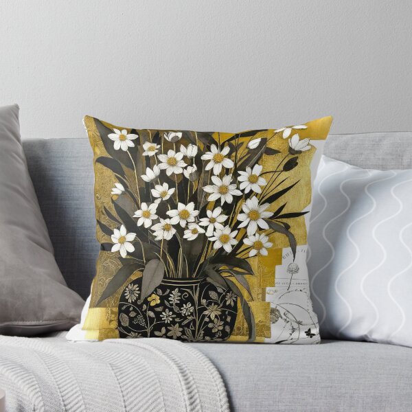 Item preview, Antique Vase of Daisies  designed and sold by ©Janis Zroback.