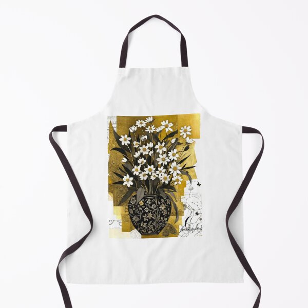 Item preview, Antique Vase of Daisies designed and sold by ©Janis Zroback.