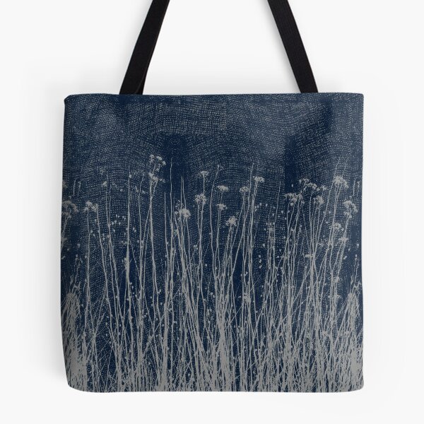 Item preview, Rustic Modern Botanical Dark Blue Warm Grey designed and sold by jocelynsart.