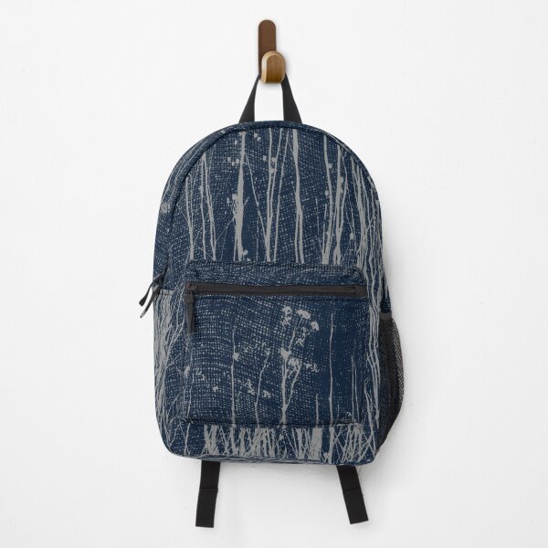 Item preview, Rustic Modern Botanical Dark Blue Warm Grey designed and sold by jocelynsart.