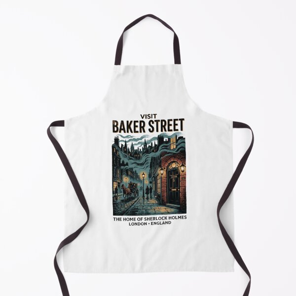 Item preview, Visit Baker Street 221B Home of Sherlock Holmes Vintage designed and sold by Fenay Designs.