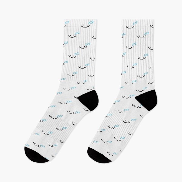 Item preview, Cute kawaii sleeping face pattern designed and sold by BlushyPrint.