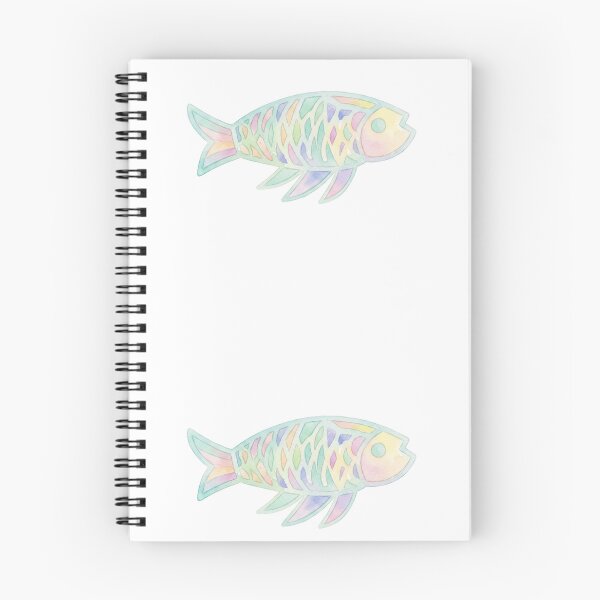 Item preview, Korean Traditional Pastel Fish Watercolor Pattern designed and sold by Yiruda-Art.