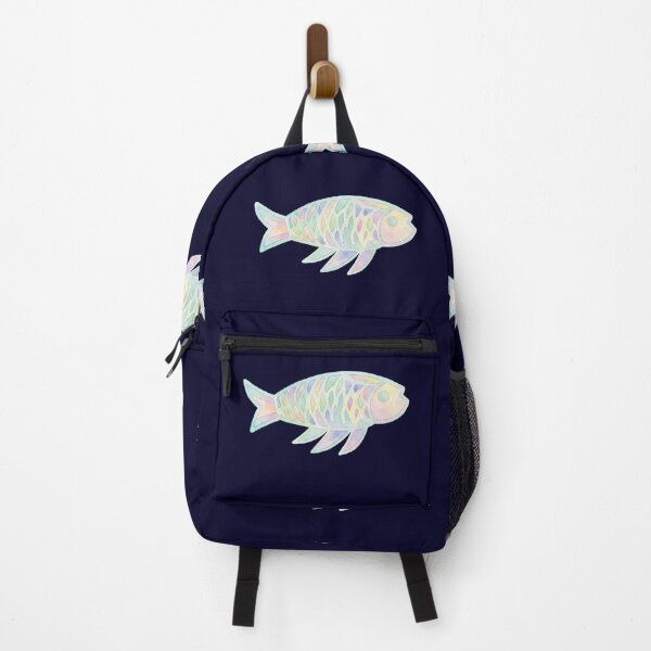 Item preview, Korean Traditional Pastel Fish Watercolor Pattern designed and sold by Yiruda-Art.