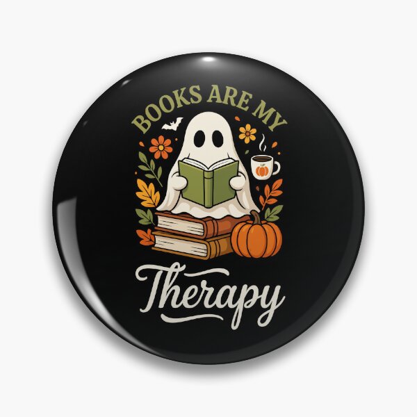 Item preview, books are my therapy, designed and sold by jkrphoto.