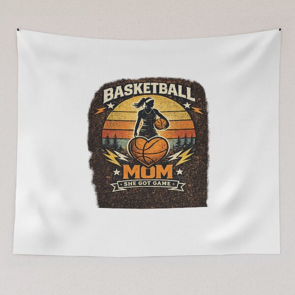 Item preview, Vintage Basketball Mom She Got Game designed and sold by Artbysarmina.