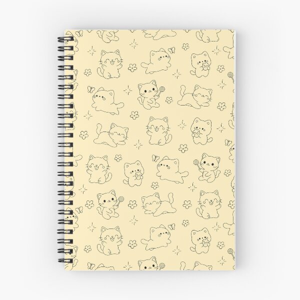 Item preview, Cute Kawaii Cat Seamless Pattern  Adorable Cat Wallpaper & Surface Design designed and sold by BlumeArt.