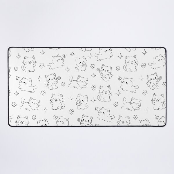 Item preview, Cute Kawaii Cat Seamless Pattern  Adorable Cat Wallpaper & Surface Design designed and sold by BlumeArt.