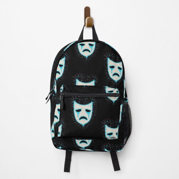 Item preview, Corrupted Mask – Neon Crying Face designed and sold by JupiterGlitchEmpire.
