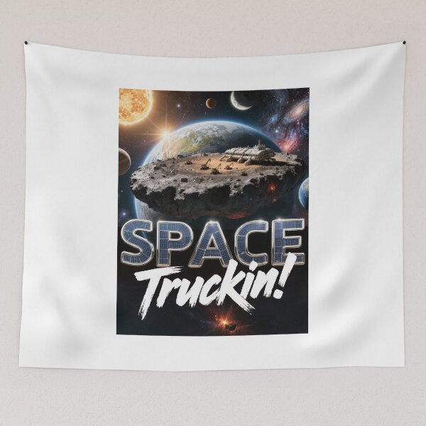 Item preview, Asteroid Mineral Mining Hauler Print designed and sold by Lichentroupe63.