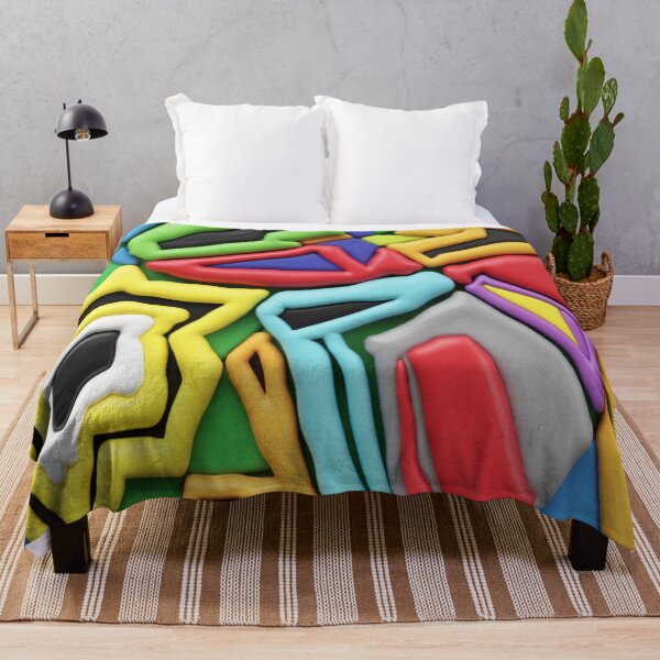 Item preview, jumbled C colorful geometric abstract design designed and sold by SmashingDeals.