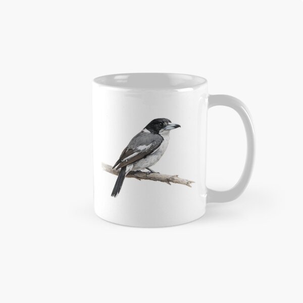 Item preview, Grey Butcherbird Watercolour Illustration designed and sold by Jaruart.