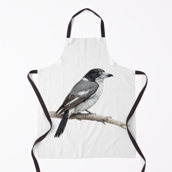 Artikelvorschau, Grey Butcherbird Watercolour Illustration entworfen und verkauft von Jaruart.