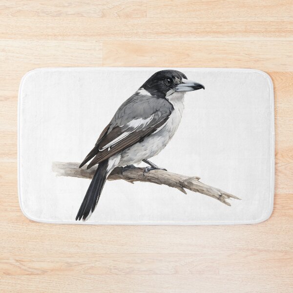 Item preview, Grey Butcherbird Watercolour Illustration designed and sold by Jaruart.