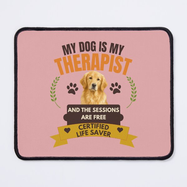 Item preview, My Dog Is My Therapist Funny Dog Lover Vintage T-Shirt designed and sold by Uvclick.