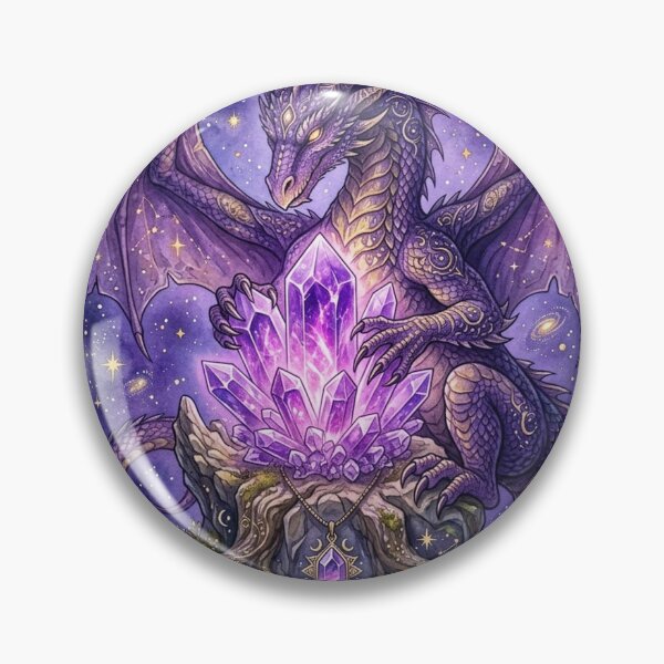 Item preview, Mystical Purple Dragon Crystal Guardian designed and sold by GrzywaM.