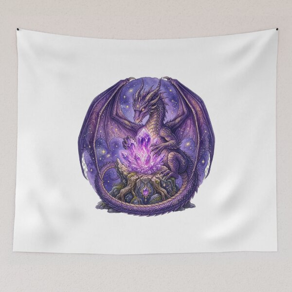 Item preview, Mystical Purple Dragon Crystal Guardian designed and sold by GrzywaM.