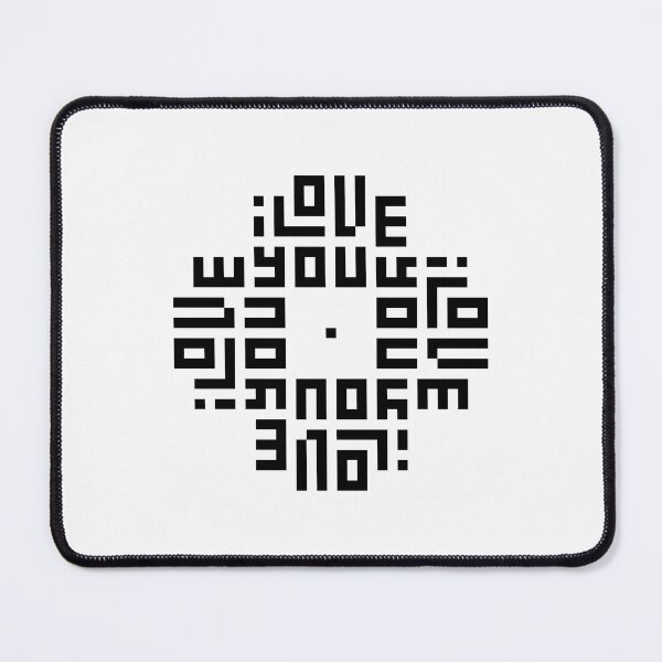 Item preview, I LOVE YOU | Black | Modern Geometric Kufi Calligraphy | From Name to Art designed and sold by FOR YOUR NAME.