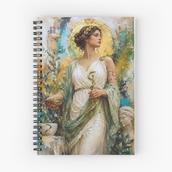 Item preview, Greek Goddess of health Hygieia painting. designed and sold by GalleryKauffeld.